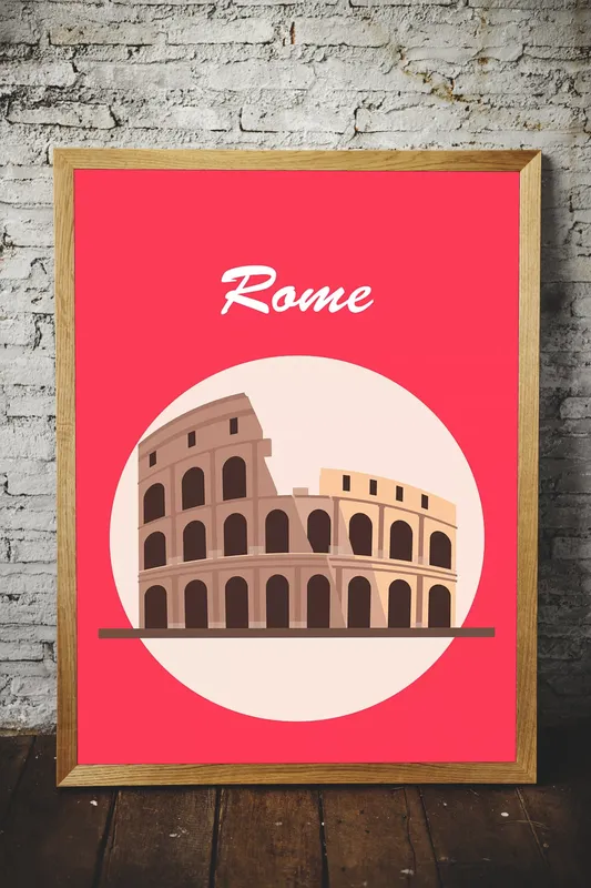 Постер «Постер Колизей» на стене в офисе