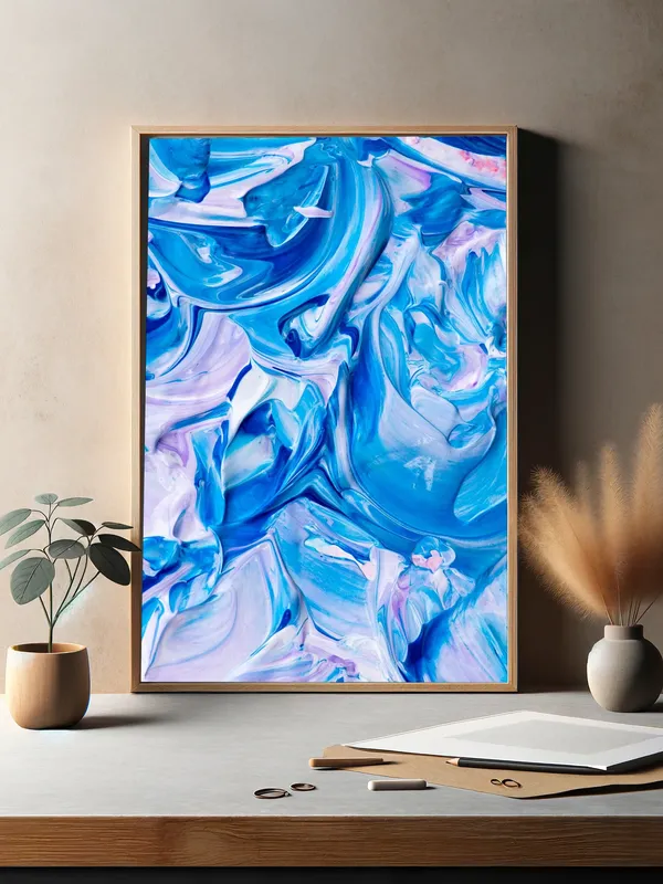 Постер «Морская Бездна» на стене в офисе