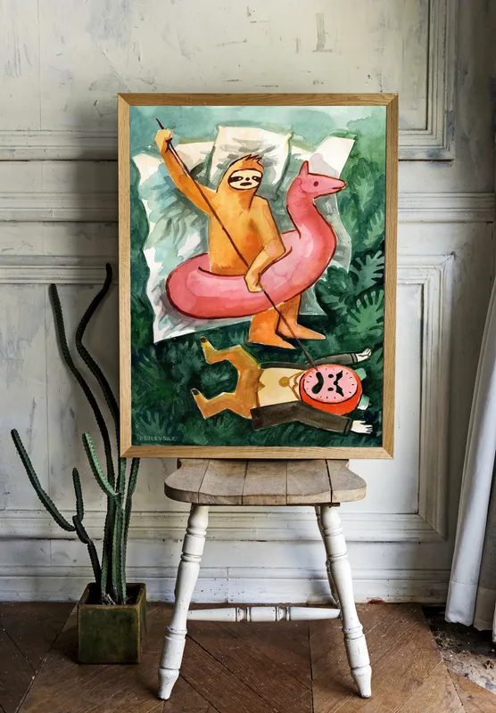 Постер «Brilevsky - Не равный бой» на стене в офисе