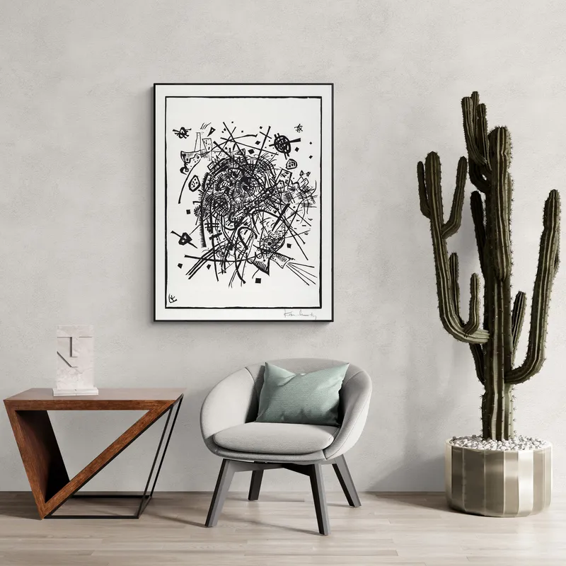 Постер «Малые миры VIII» на стене в офисе