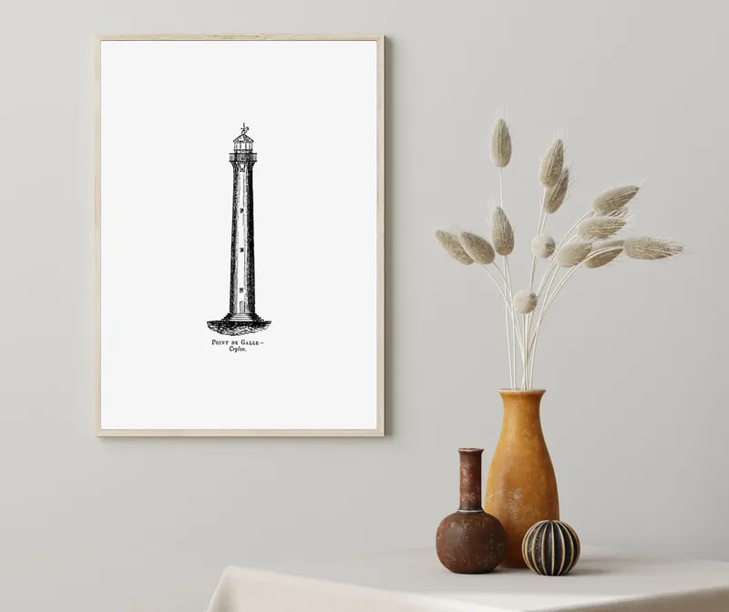 Постер «Маяки - Маяк Галле» на стене в офисе