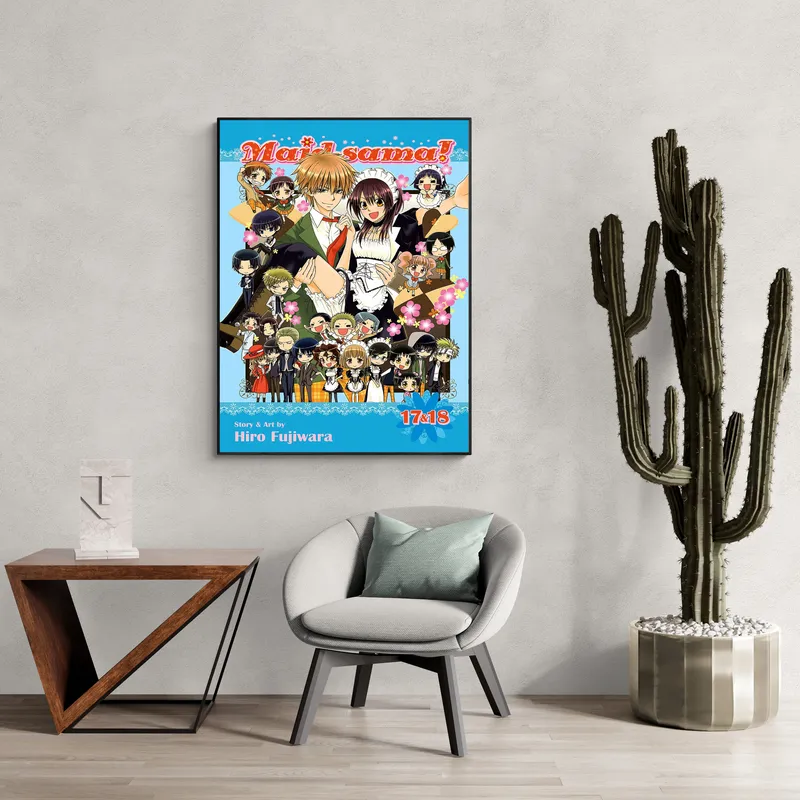 Постер «Президент горничная. Все в сборе» на стене в офисе