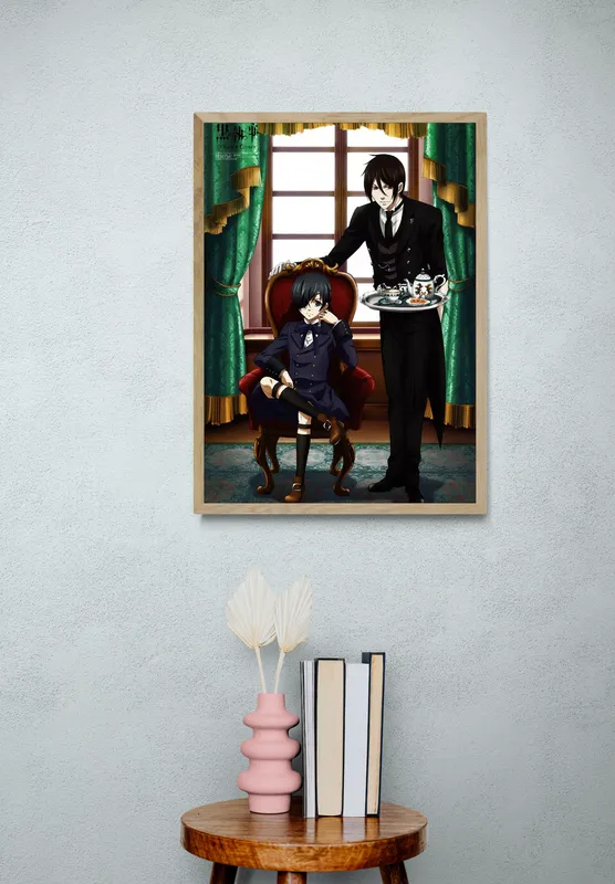 Постер «Темный дворецкий» на стене в офисе