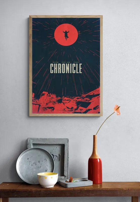 Постер «Хроника» на стене в офисе