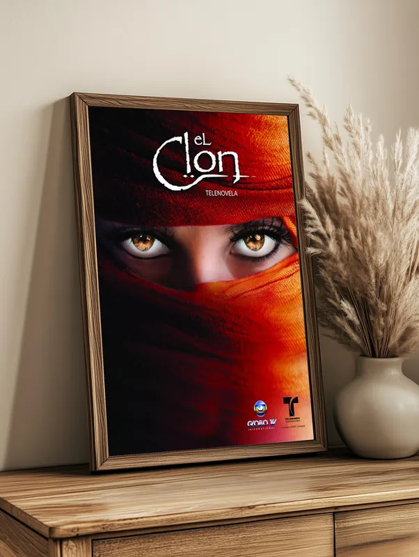 Постер «Клон. Глаза героини» на стене в офисе