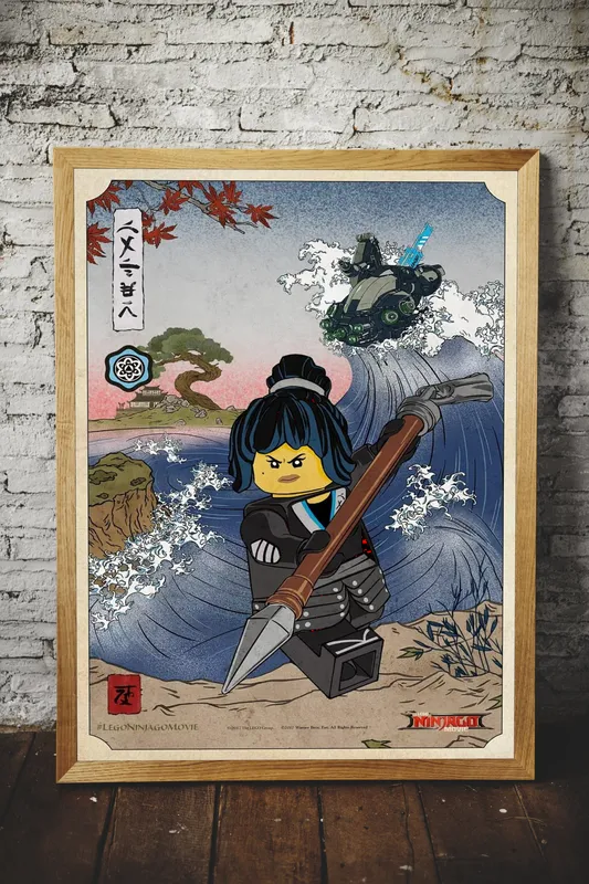 Постер «Лего-Нинзяго» на стене в офисе