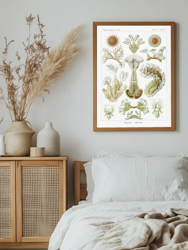 Постер «Мшанки - Bryozoa» на стене в офисе
