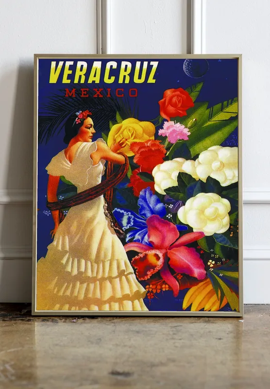 Постер «Мексика» на стене в офисе