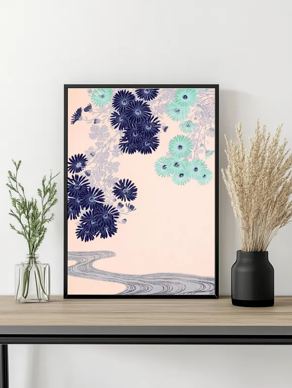 Постер «Весна - Яркие весенние цветы» на стене в офисе