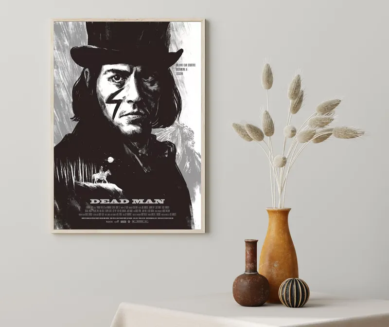 Постер «Мертвец» на стене в офисе
