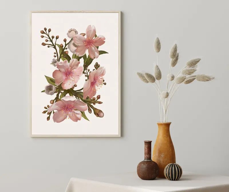 Постер «Весна - Первомайский цвет» на стене в офисе