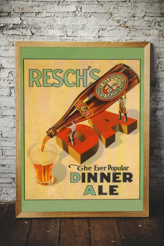 Постер «Рекламный плакат - Эль Reschs» на стене в офисе