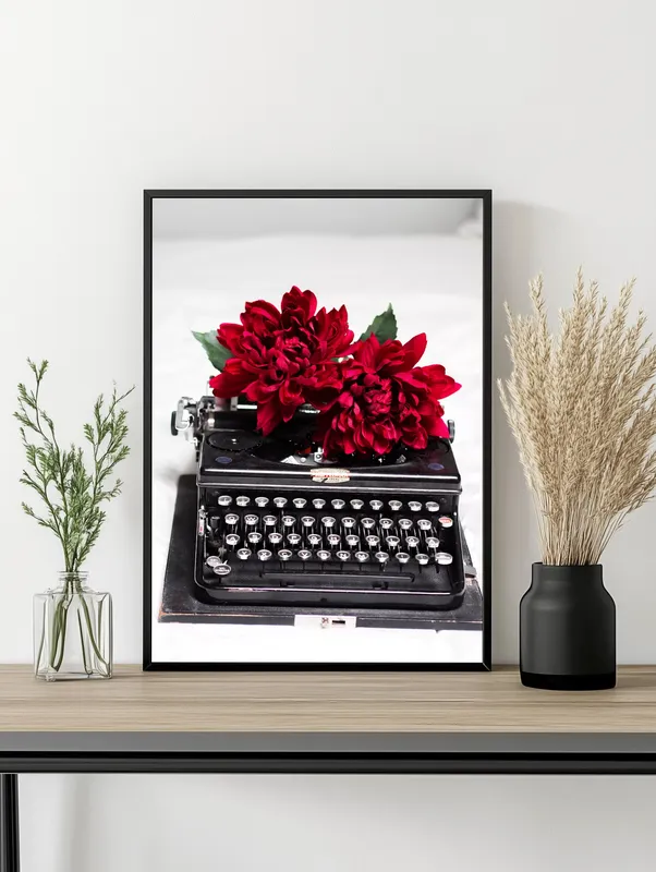 Постер «Романтика 1868» на стене в офисе