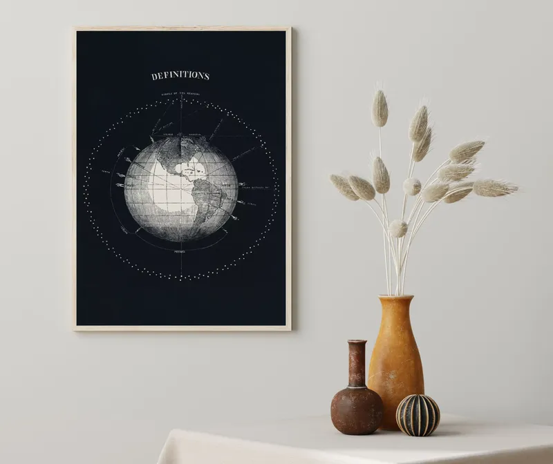 Постер «Астрономия» на стене в офисе