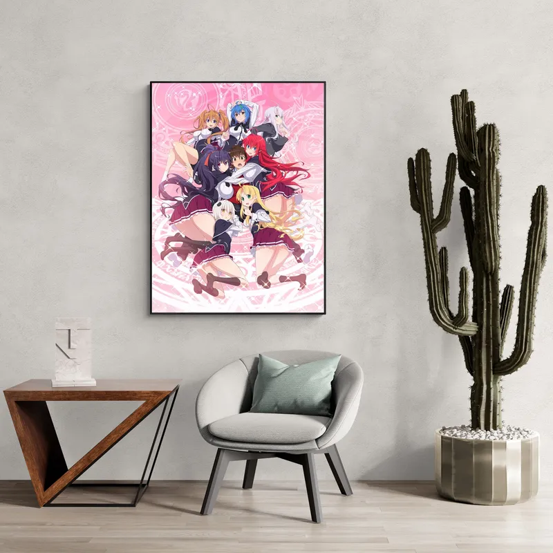 Постер «Демоны старшей школы» на стене в офисе