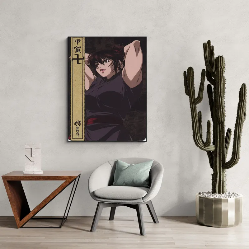 Постер «Василиск. Кисараги» на стене в офисе