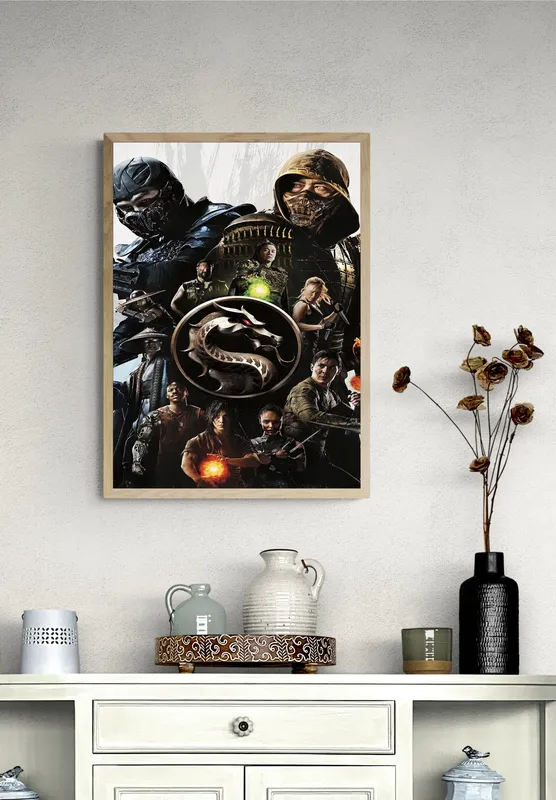 Постер «Постер Mortal Kombat» на стене в офисе