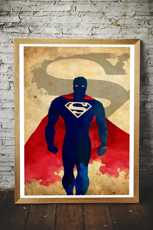 Постер «Супермен - В наступлении» на стене в офисе