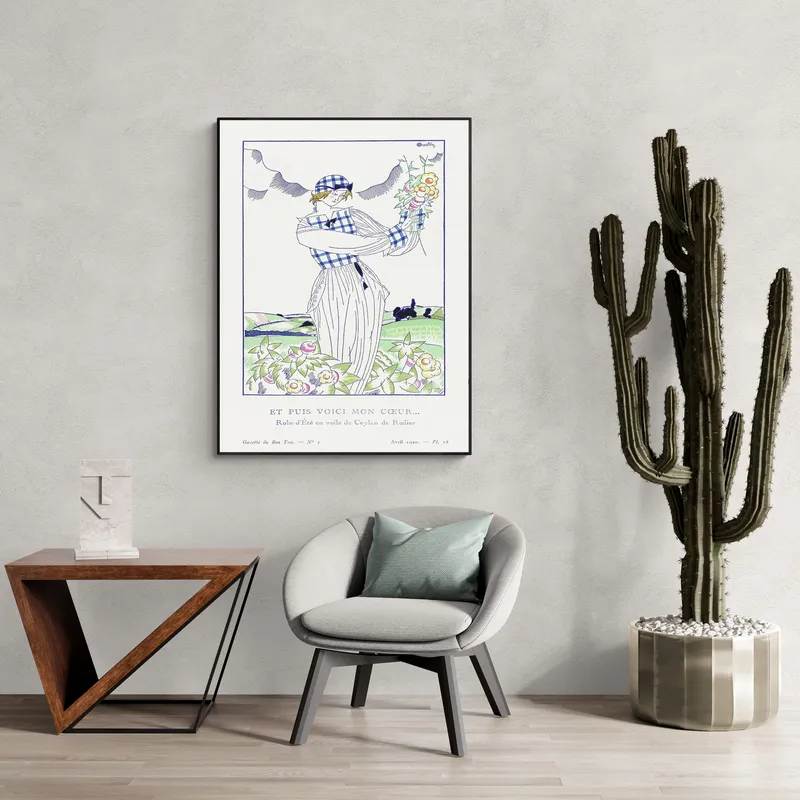 Постер «Лето - Летнее платье» на стене в офисе