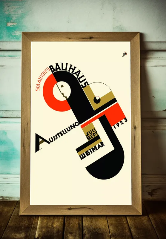 Постер «THE BAUHAUS» на стене в офисе