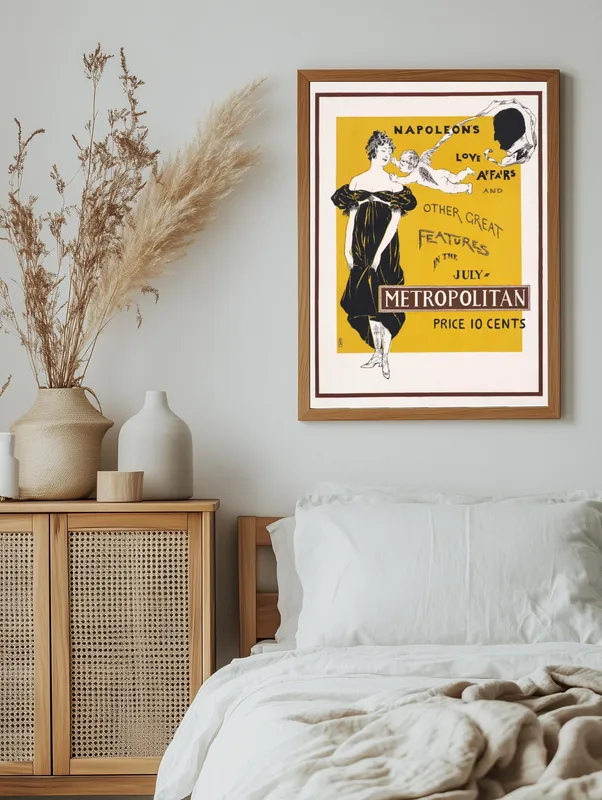 Постер «Афиша - Любовные похождения Наполеона» на стене в офисе