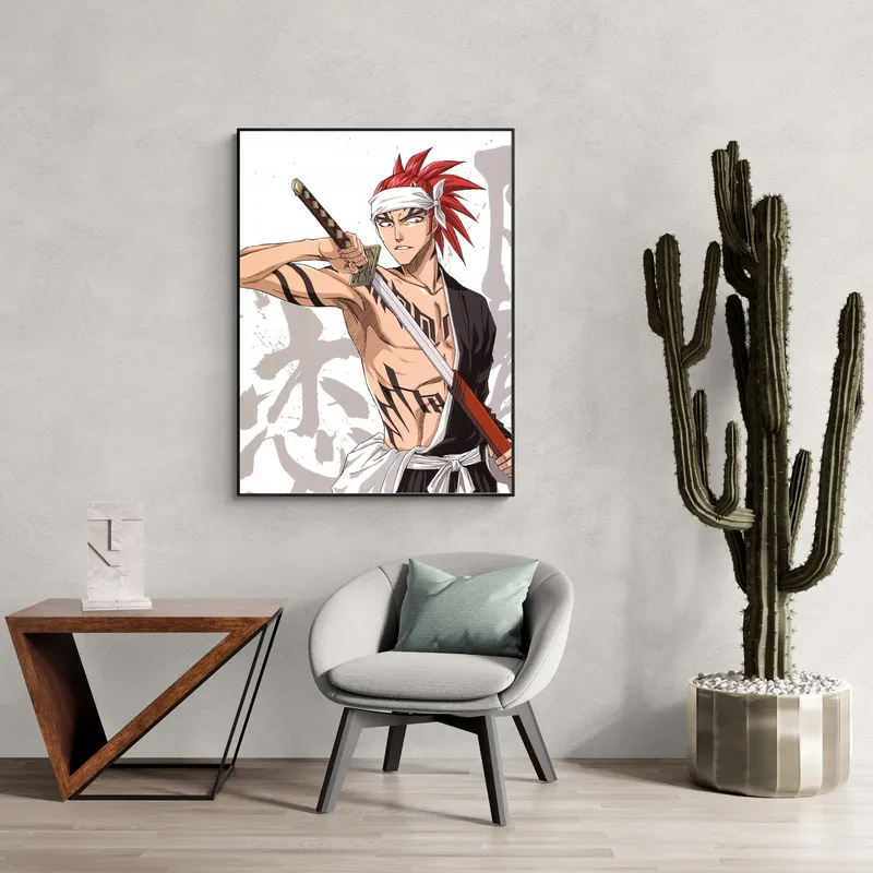 Постер «Блич. Синигами Рендзи» на стене в офисе