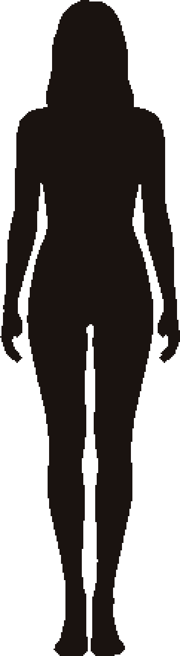Силуэт человека 175 см
